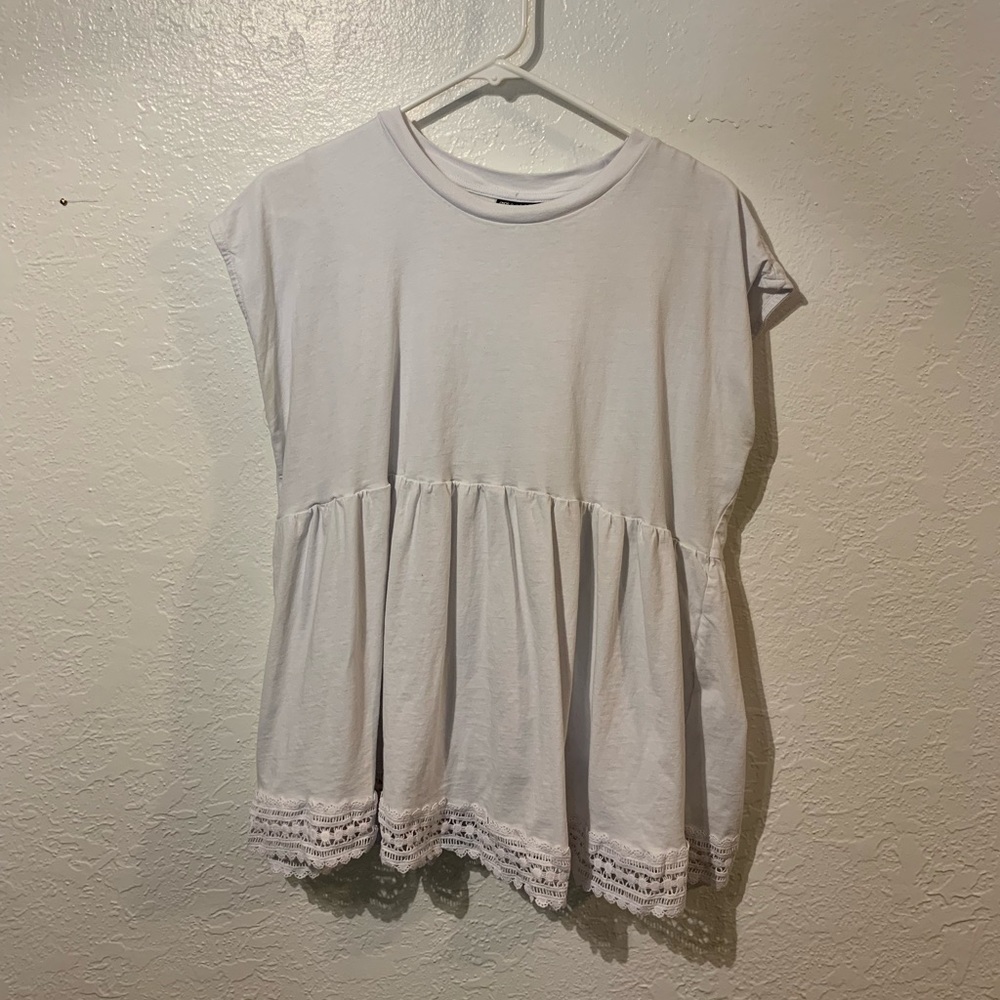 ASOS white maternity shirt size 8